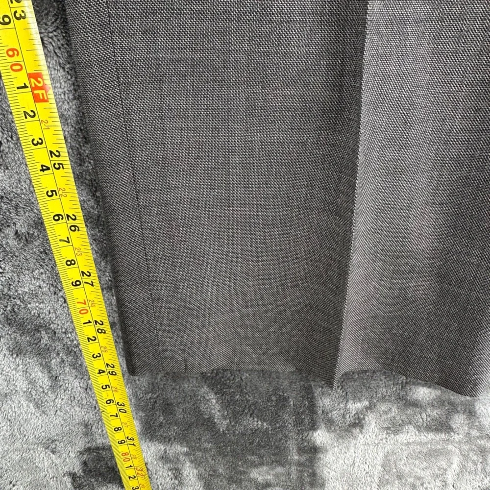 Banana Republic Mens Slim Fit Grey Sharkskin Dress Pants 33x30 Trousers 761